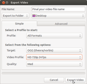 Openshot - Exporting video.png