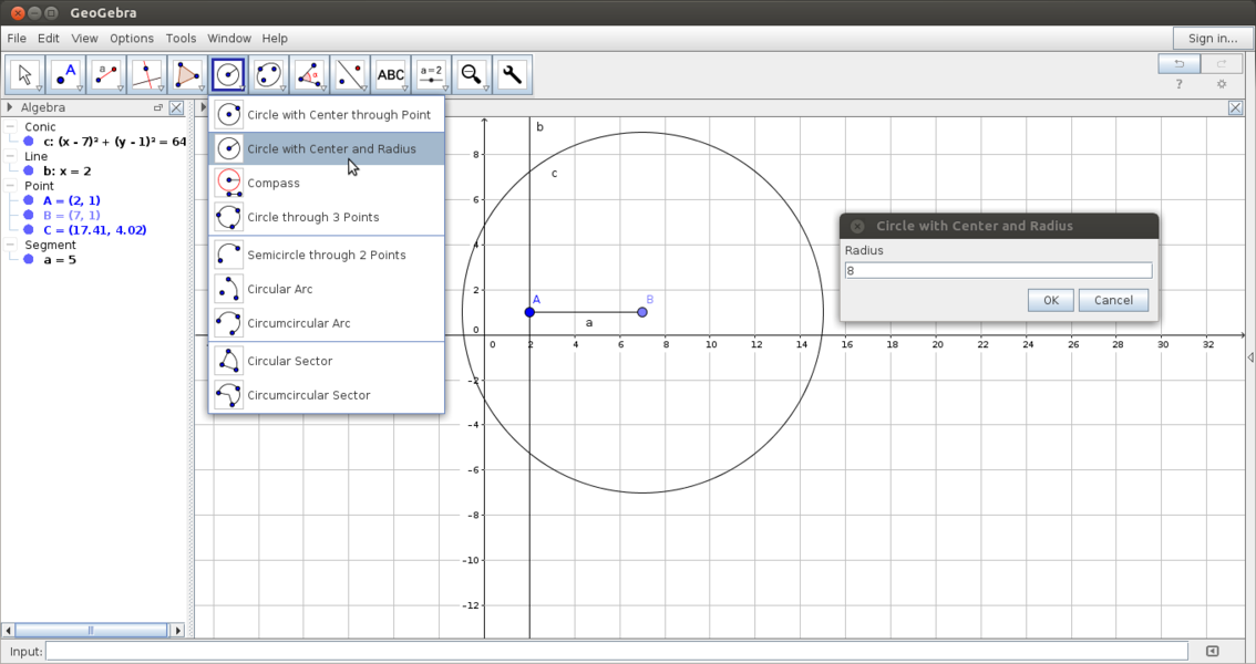 Learn Creating A Construction With Geogebra - Open Educational Resources