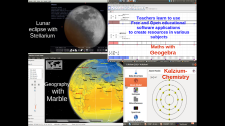 Free and Open Source educational software applications