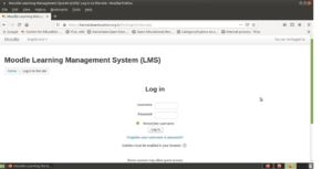 1. Moodle login page.png