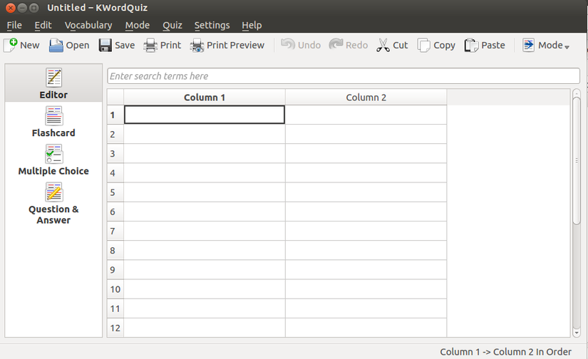 Learn KWordquiz - Open Educational Resources