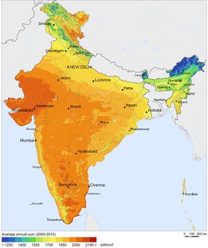 Solar Resource Map of India.png