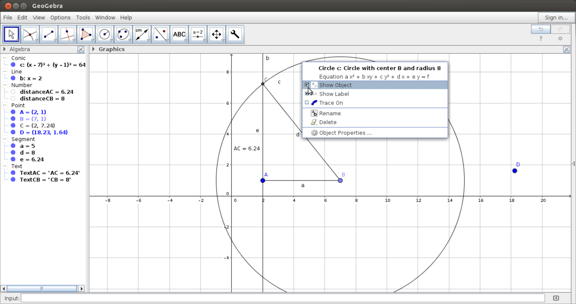 Learn Creating A Construction With Geogebra - Open Educational Resources